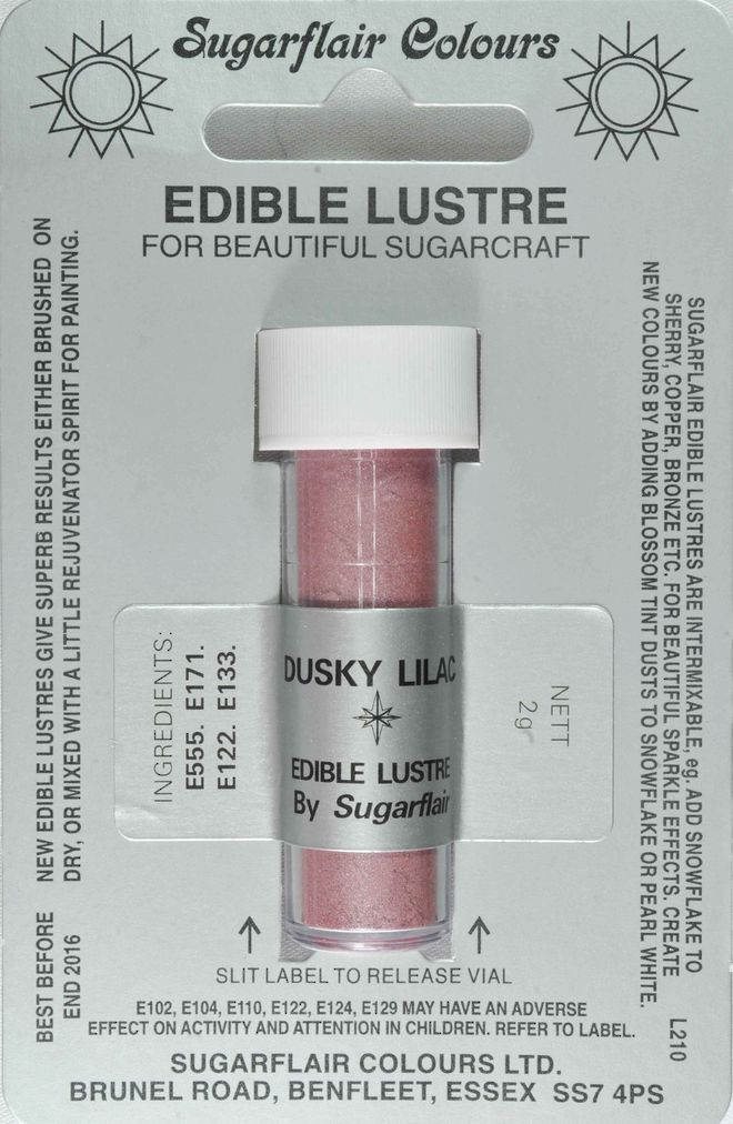 Sugarflair Edible Lustre Colour Dusky Lilac image 0